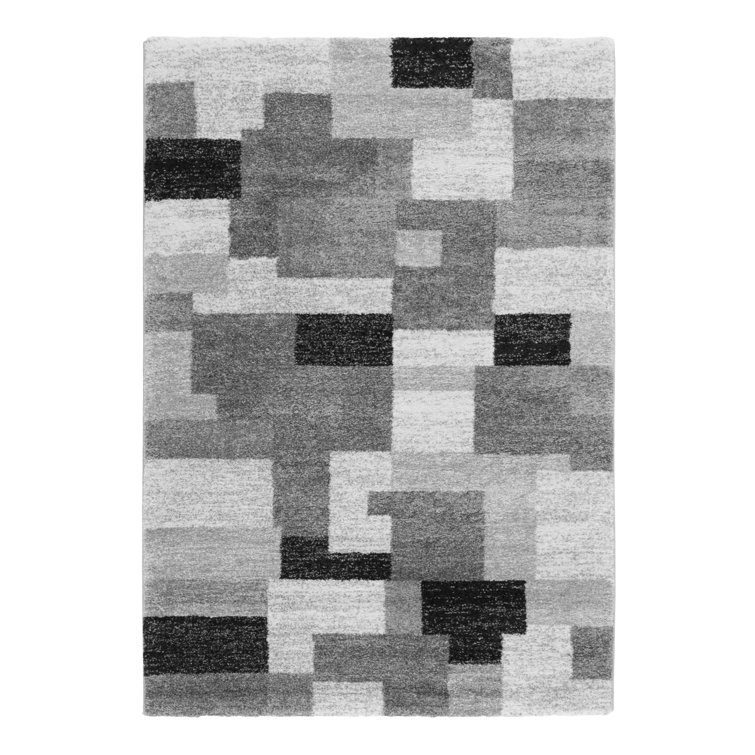 Latitude Run Puryear Flatweave Grey/Blue Rug Wayfair.co.uk